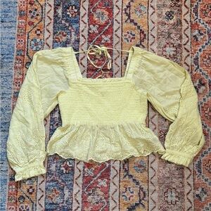 American Eagle Outfitters Baby Yellow Top